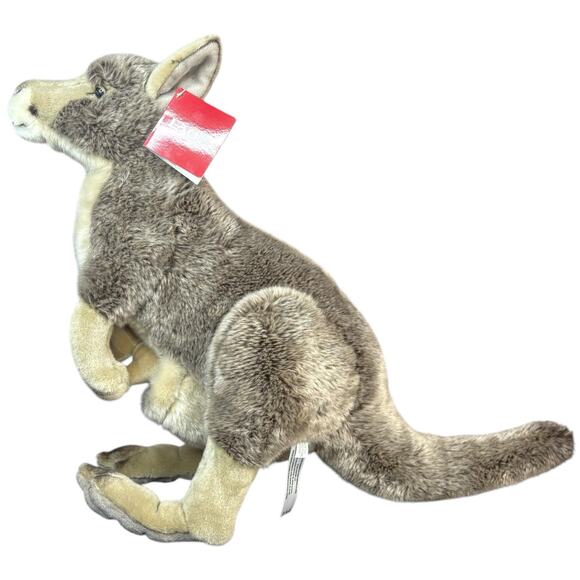 NEW FAO Schwarz KANGAROO & BABY JOEY 18" Tall Large Plush Stuffed Animal Toy NWT - Picture 10 of 16